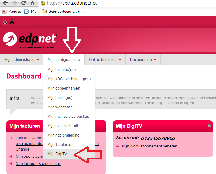 Hoe kan ik mijn edpnet digitv smartcard activeren