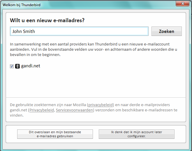 Hoe stel ik Mozilla Thunderbird in voor mijn edpnet e-mailadres