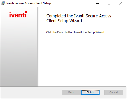 Installatie van de Ivanti Secure Access Client