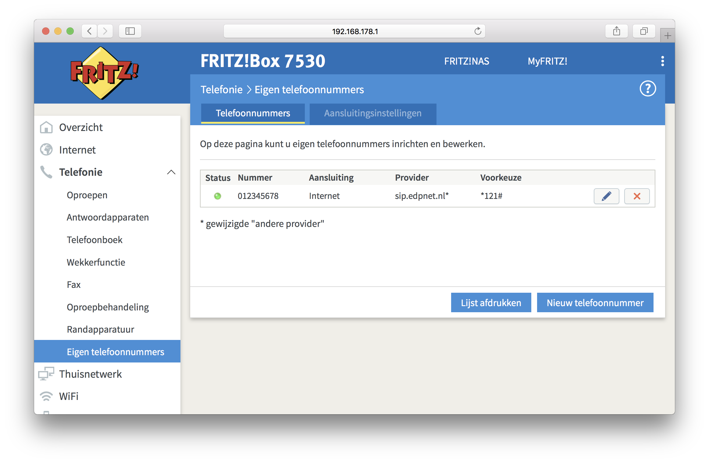 Hoe configureer ik edpnet telephony op mijn FRITZ!Box Hoe configureer ik edpnet telephony op mijn FRITZ!Box