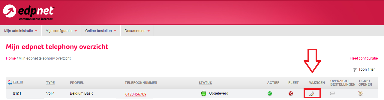 Hoe beheer ik mijn edpnet telefonie